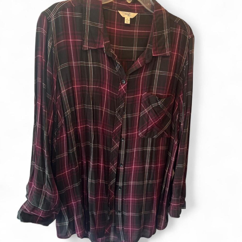 Terra sky purple plaid 2X